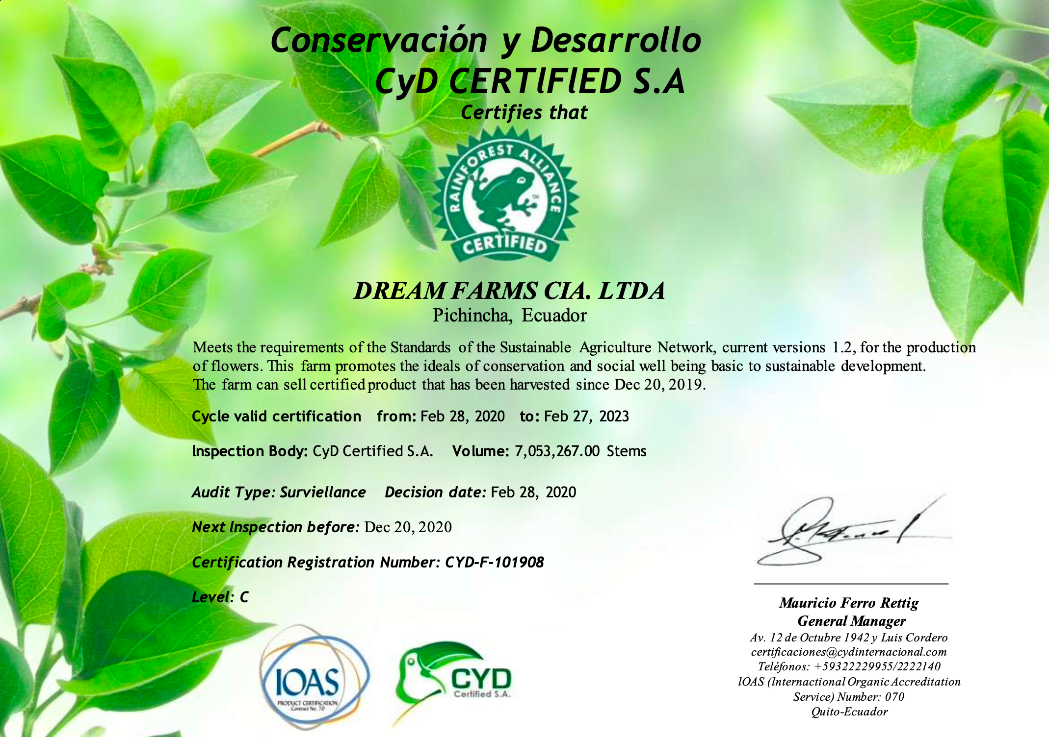 Rainforest Alliance Certified